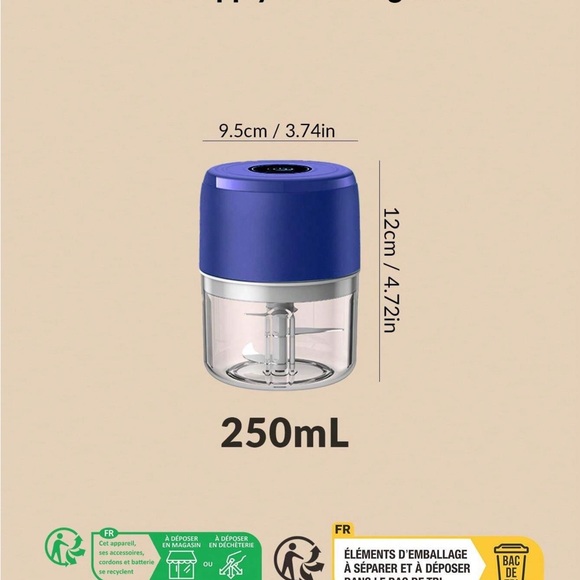 Electric mini food processor new - Picture 2 of 2